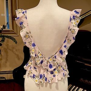 NWT Floral Crop Top